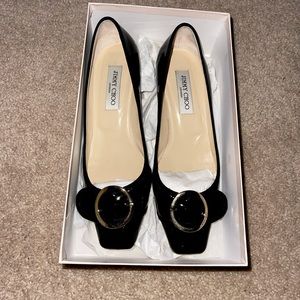 Jimmy Choo patent pumps